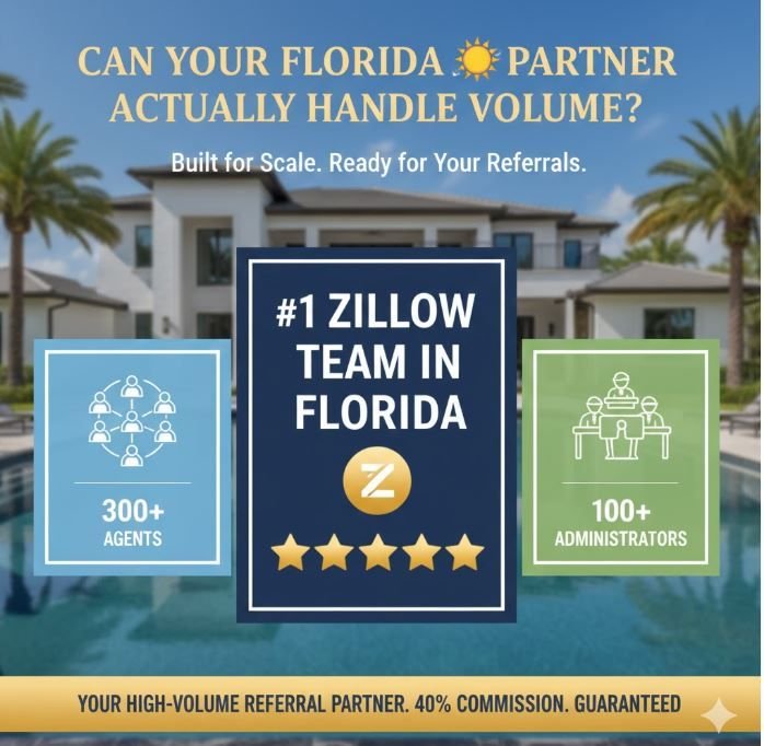 Real estate open house showcase Military Veteran Team Florida